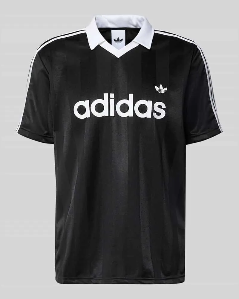 adidas Regular Fit Trikot-Shirt mit Polokragen Black