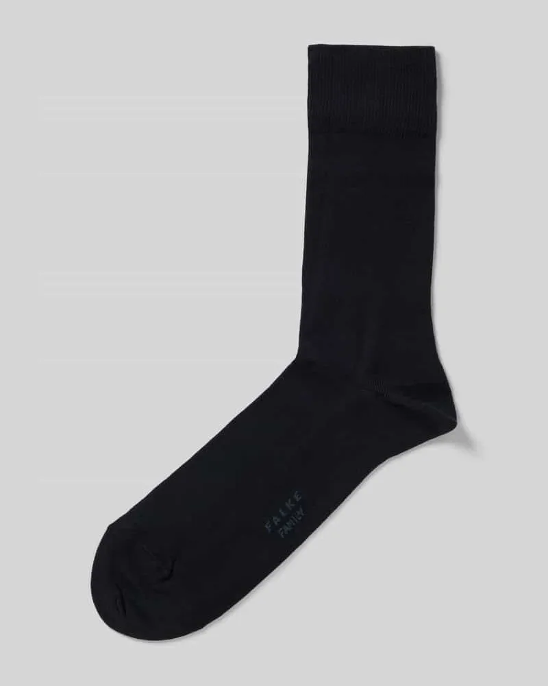 Falke Socken mit elastischen Rippenbündchen Modell 'Family SO Marine