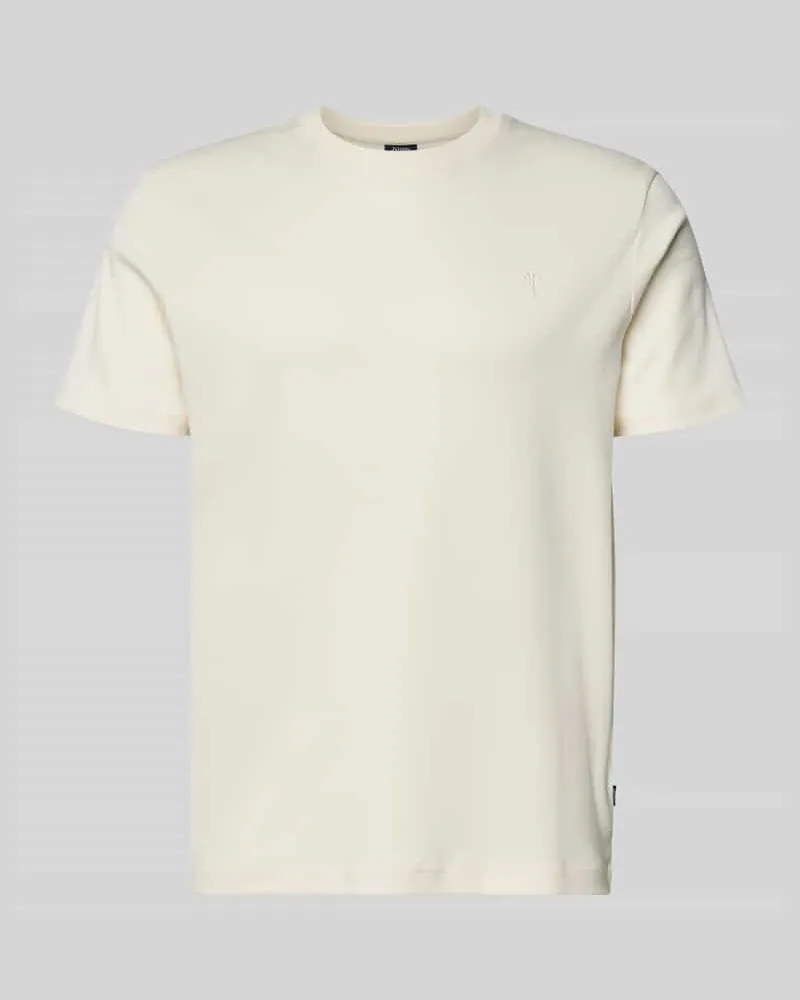 JOOP! T-Shirt mit Logo-Stitching Modell 'Priamo Offwhite