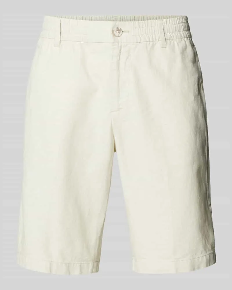Tom Tailor Regular Fit Leinenshorts mit Gesäßtasche 