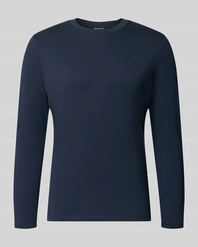 S.Oliver Langarmshirt mit Rundhalsausschnitt Marine