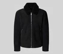 Regular Fit Lederjacke aus echtem Lammfell Modell 'MONTY