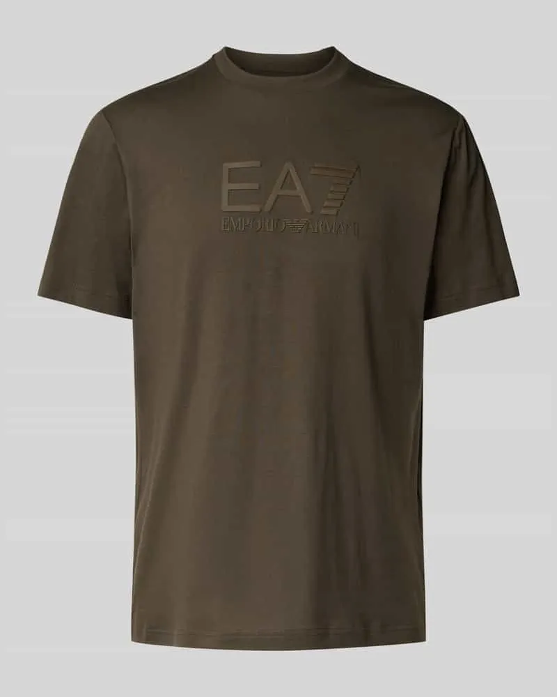 EA7 T-Shirt mit Label-Print 