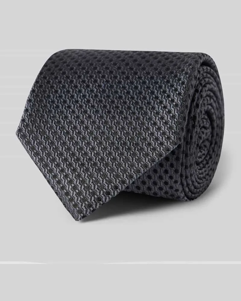 Olymp Seidenkrawatte aus reiner Seide (6,5 cm Anthrazit