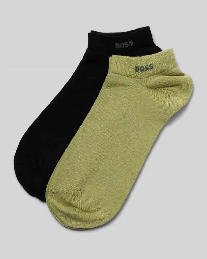 HUGO BOSS Sneaker-Socken aus Baumwoll-Mix im 2er-Pack Modell '2P AS UNI CC Gruen