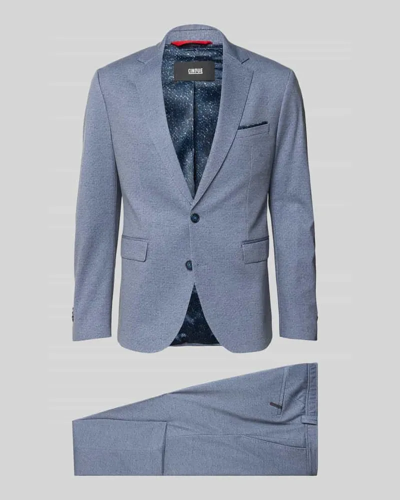cinque Regular Fit Anzug mit Viskose-Anteil Modell 'Ponza Dunkelblau
