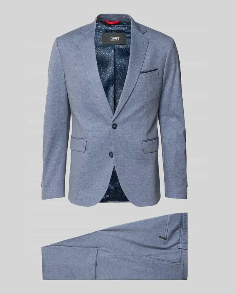cinque Regular Fit Anzug mit Viskose-Anteil Modell 'Ponza Dunkelblau