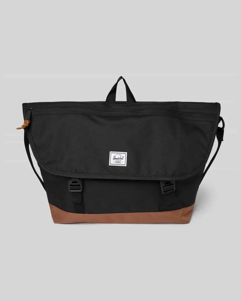 Herschel Supply Co. Tasche mit Label-Patch Modell 'Cove Messenger Black
