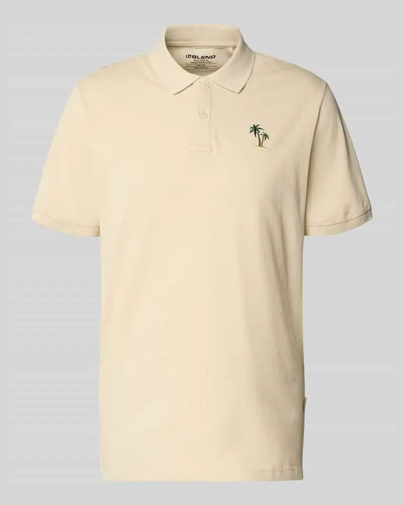 Blend Regular Fit Poloshirt mit Stitching Modell 'FELISE Offwhite