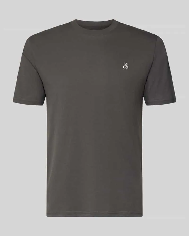 Marc O'Polo T-Shirt mit Label-Print Anthrazit
