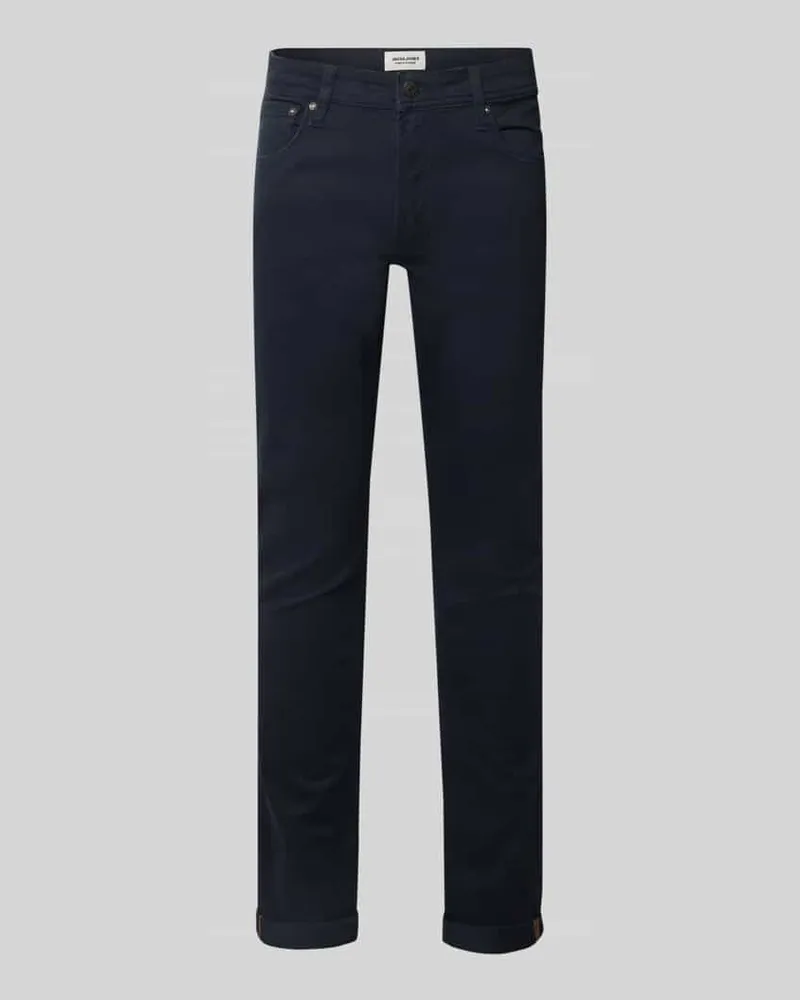 Jack & Jones Slim Fit Jeans mit Eingrifftaschen Modell 'GLENN 