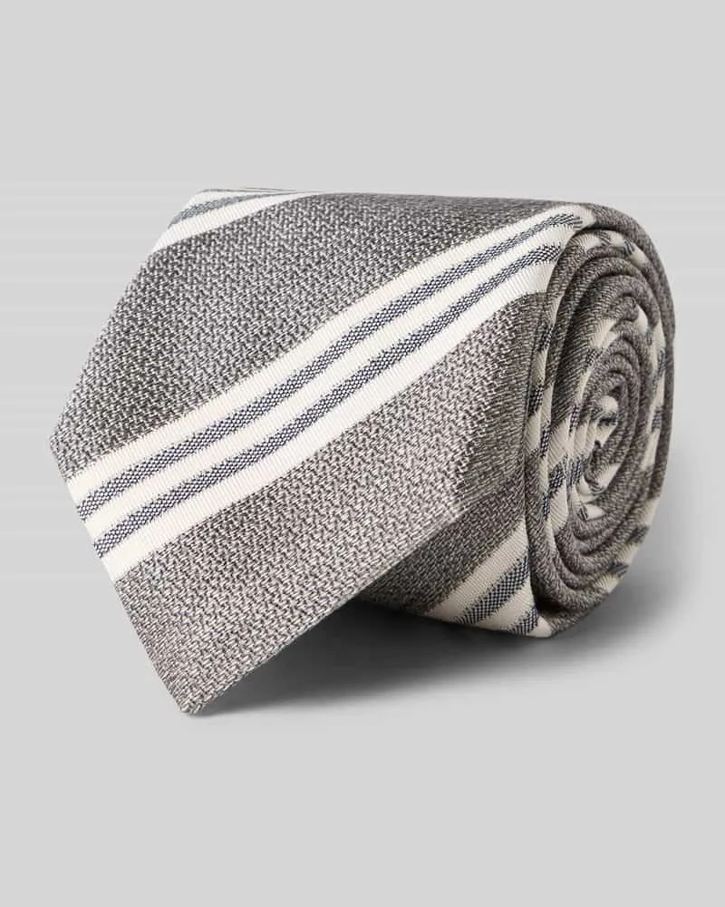 Altea Krawatte mit Label-Detail Modell 'Gange Silber