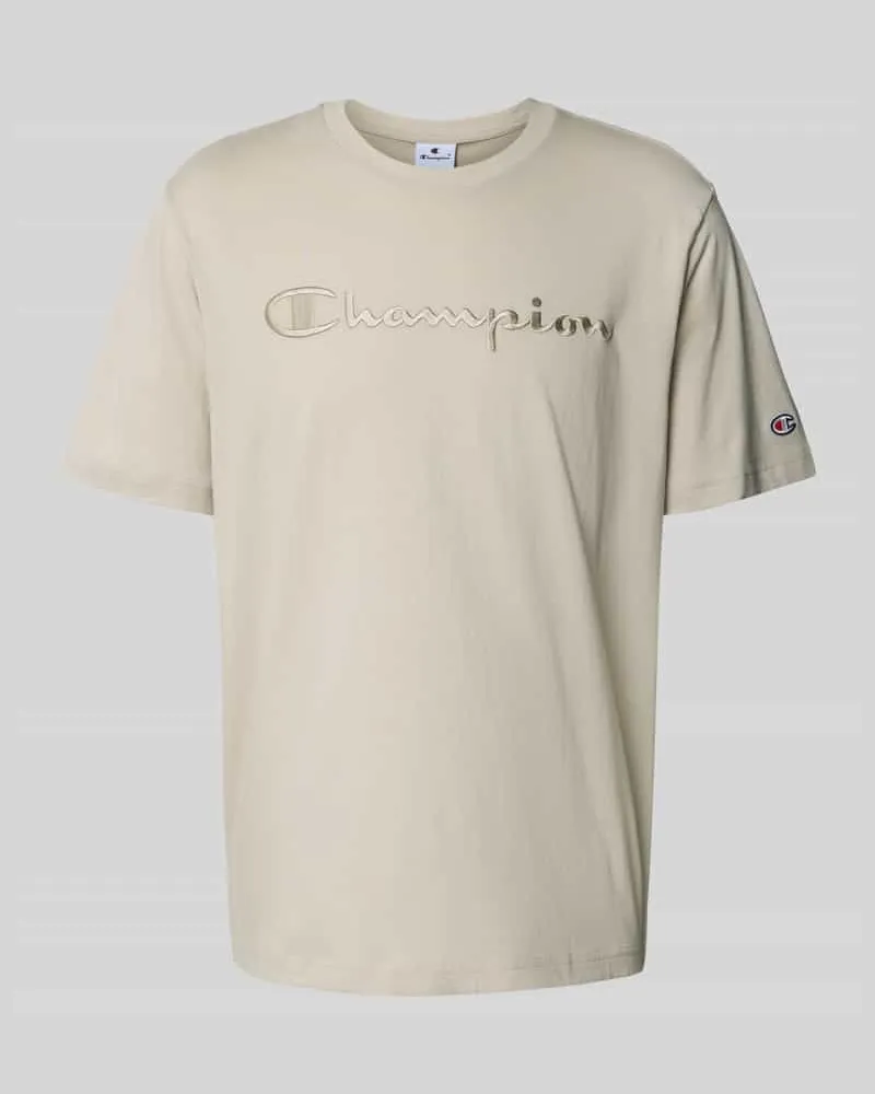 Champion T-Shirt mit Logo-Stitchings und Rundhalsausschnitt 