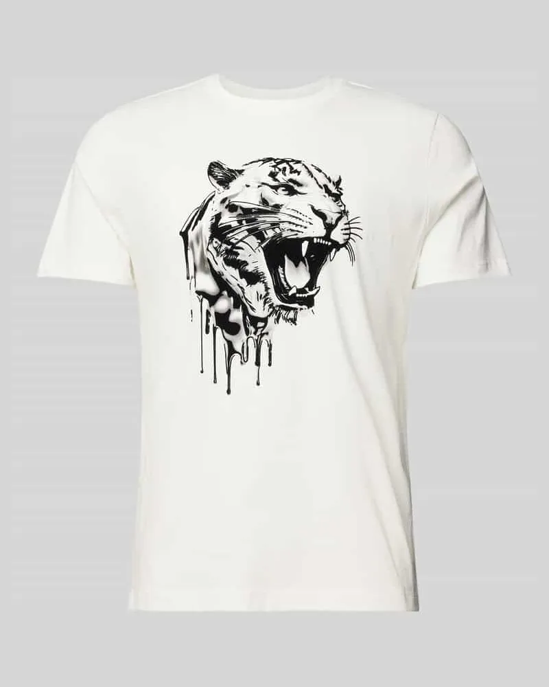 Antony Morato T-Shirt mit Label-Detail Offwhite