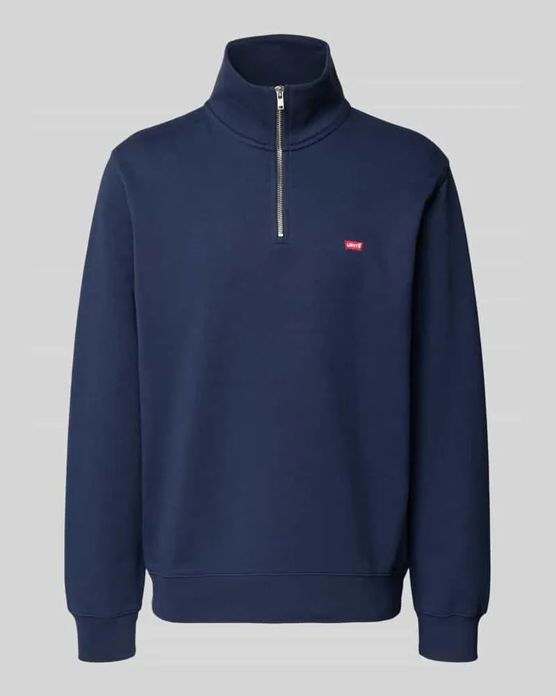 Levi's Regular Fit Troyer aus reiner Baumwolle Marine