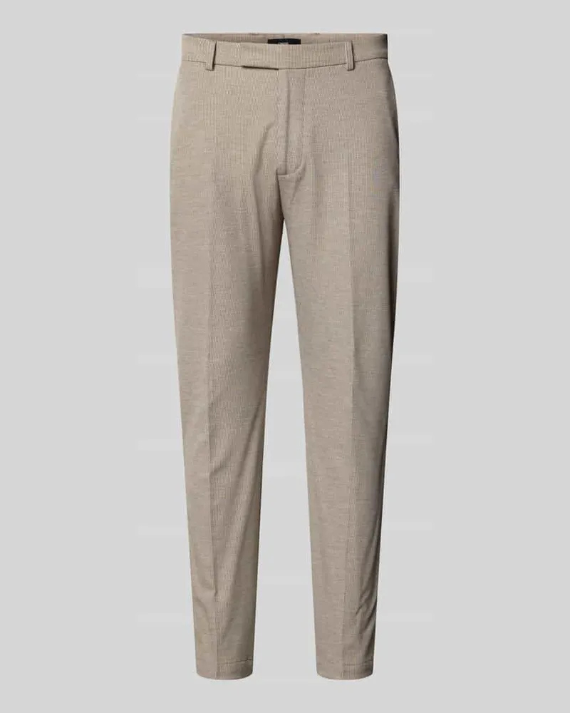 cinque Tapered Fit Anzughose mit Gesäßtaschen Modell 'Beppe Beige