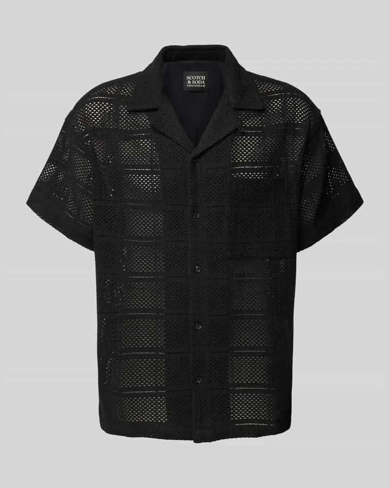 Scotch&Soda Freizeithemd mit Knopfleiste Black