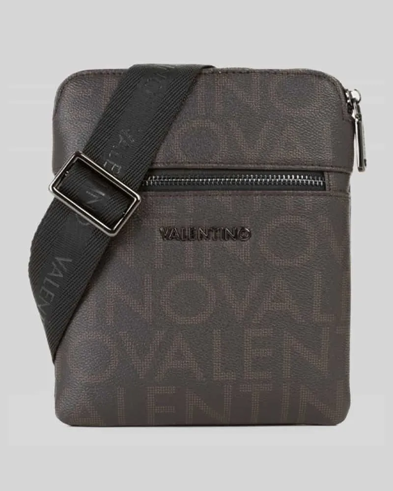 Valentino Bags Umhängetasche mit Label-Prägung Modell 'KING Dunkelbraun