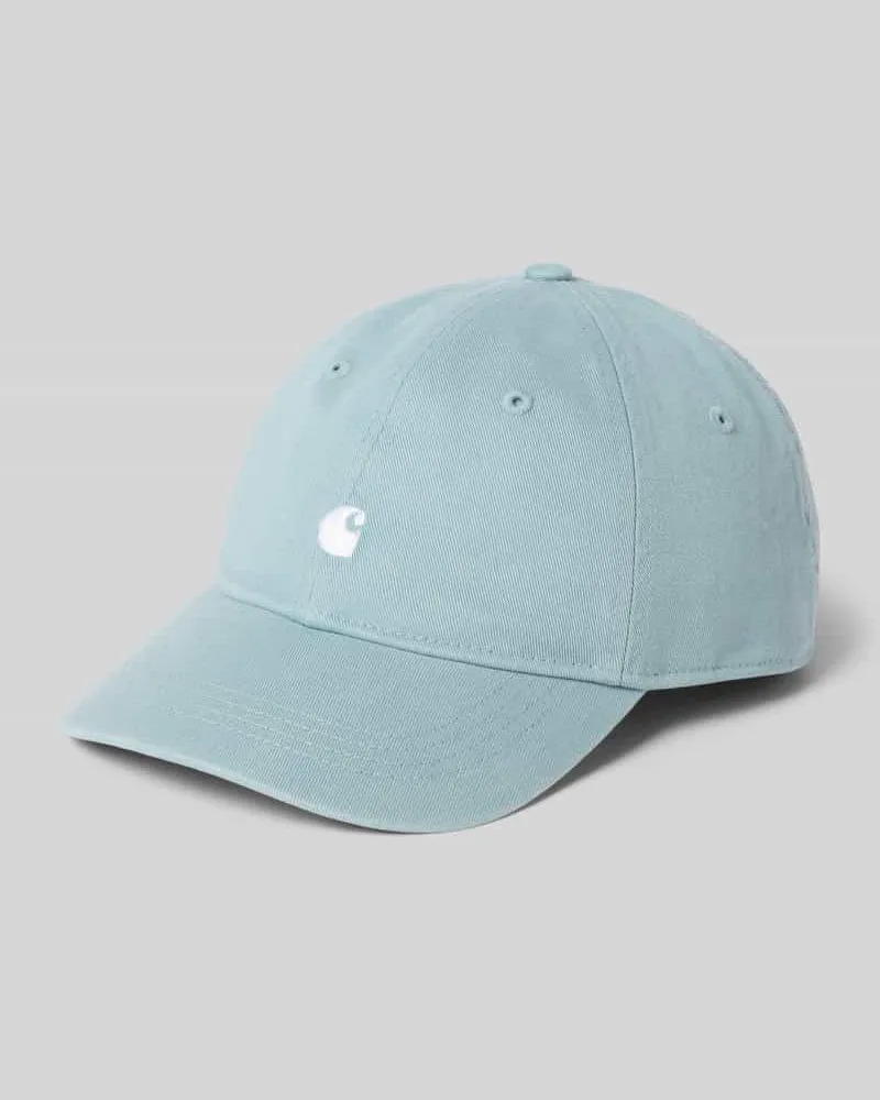 Carhartt WIP Basecap mit Label-Stitching Modell 'Madison Hellblau