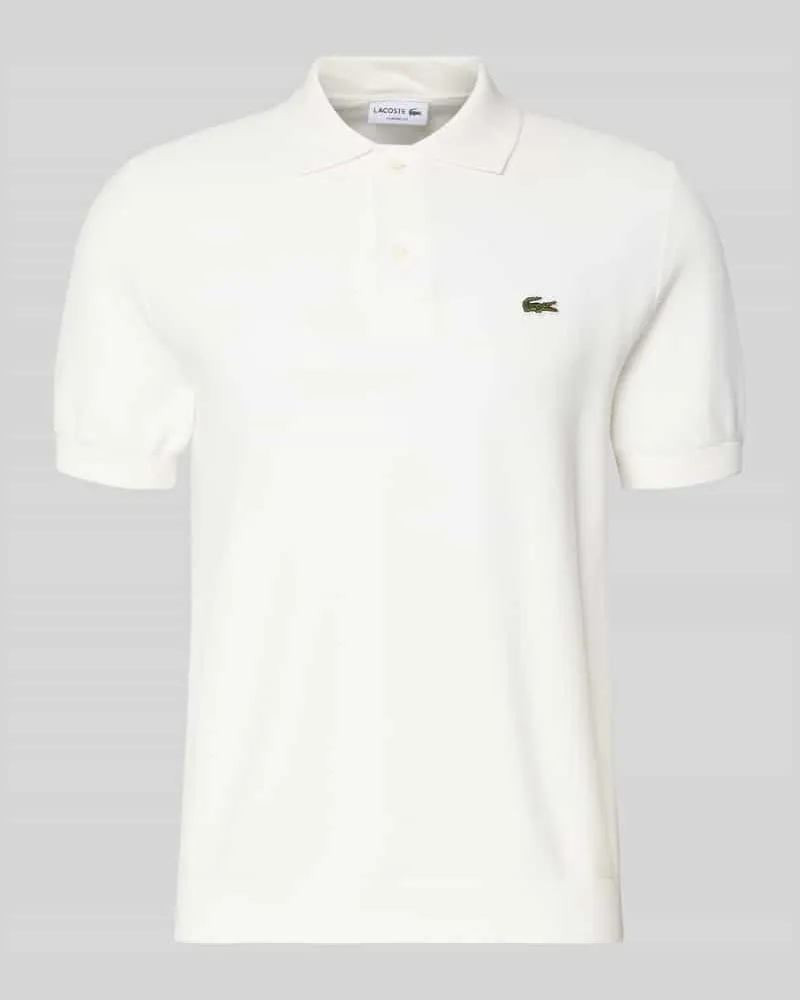 Lacoste Regular Fit Poloshirt aus reiner Baumwolle Offwhite