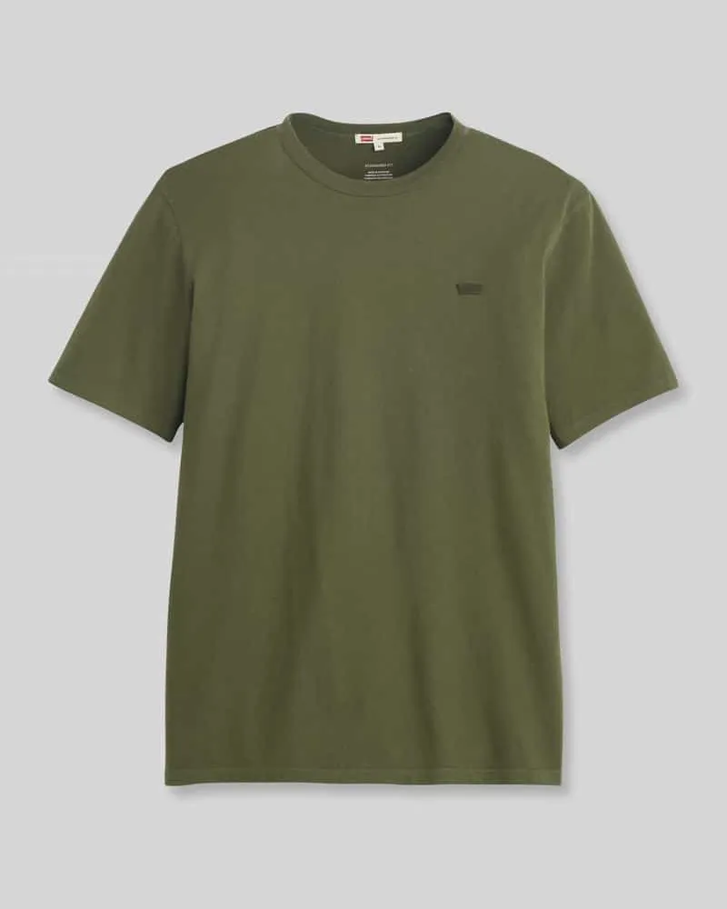 Levi's Regular Fit T-Shirt aus reiner Baumwolle Oliv