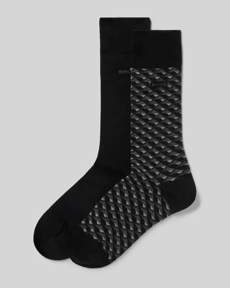 HUGO BOSS Socken aus Baumwoll-Mix im 2er-Pack Black
