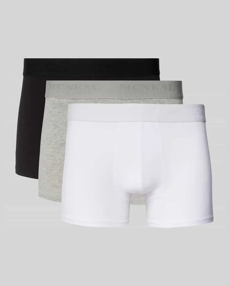 McNeal Trunks mit Label-Bund im 3er-Pack 