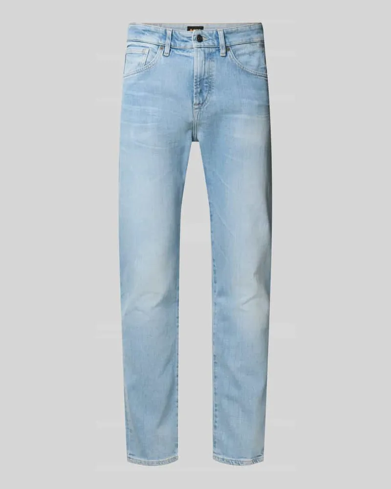 HUGO BOSS Tapered Fit Jeans aus Baumwoll-Mix Modell 'ONYX 