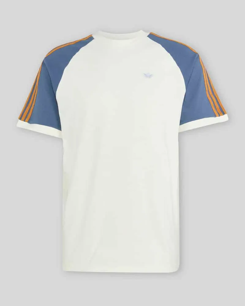 adidas Loose Fit T-Shirt aus reiner Baumwolle Modell 'CALI Rauchblau
