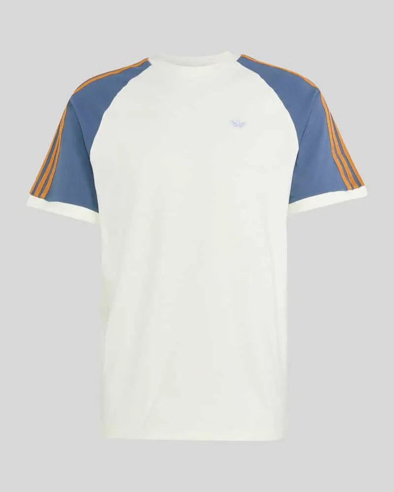adidas Loose Fit T-Shirt aus reiner Baumwolle Modell 'CALI Rauchblau