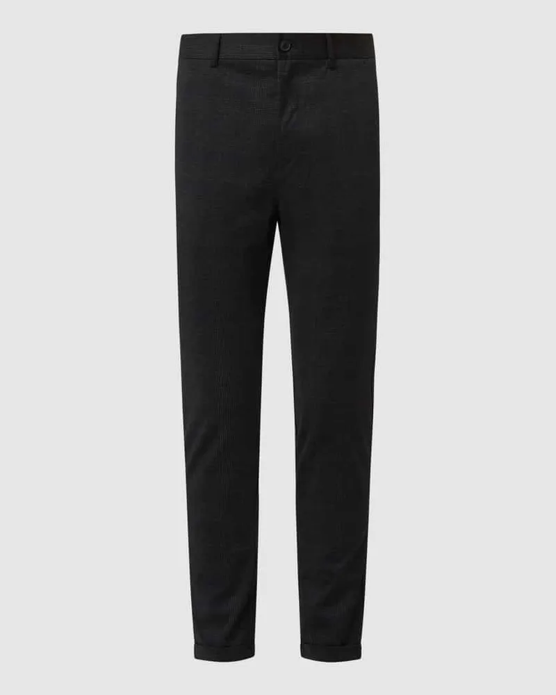 Lindbergh Slim Fit Chino mit Stretch-Anteil Black