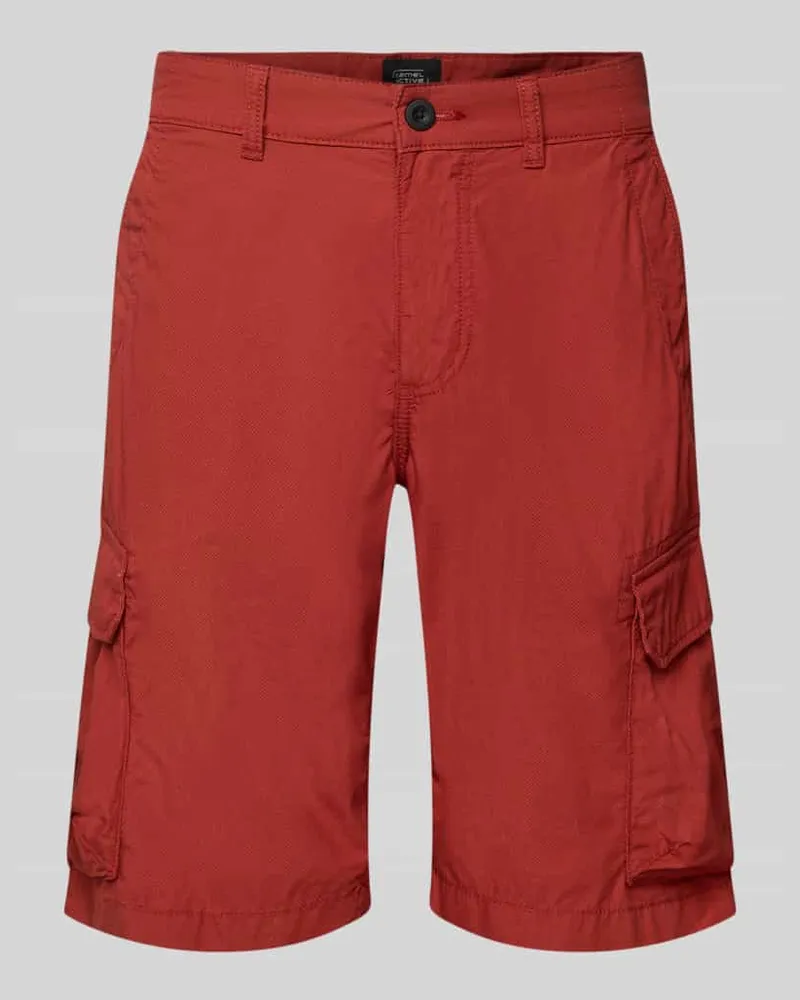 Camel Active Bermudas mit Cargotaschen Rot