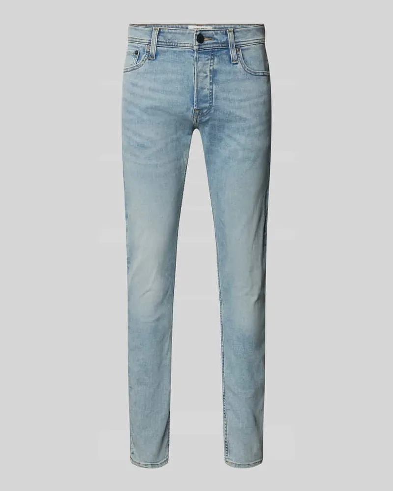 Jack & Jones Slim Fit Jeans im 5-Pocket-Design Modell 'GLENN 