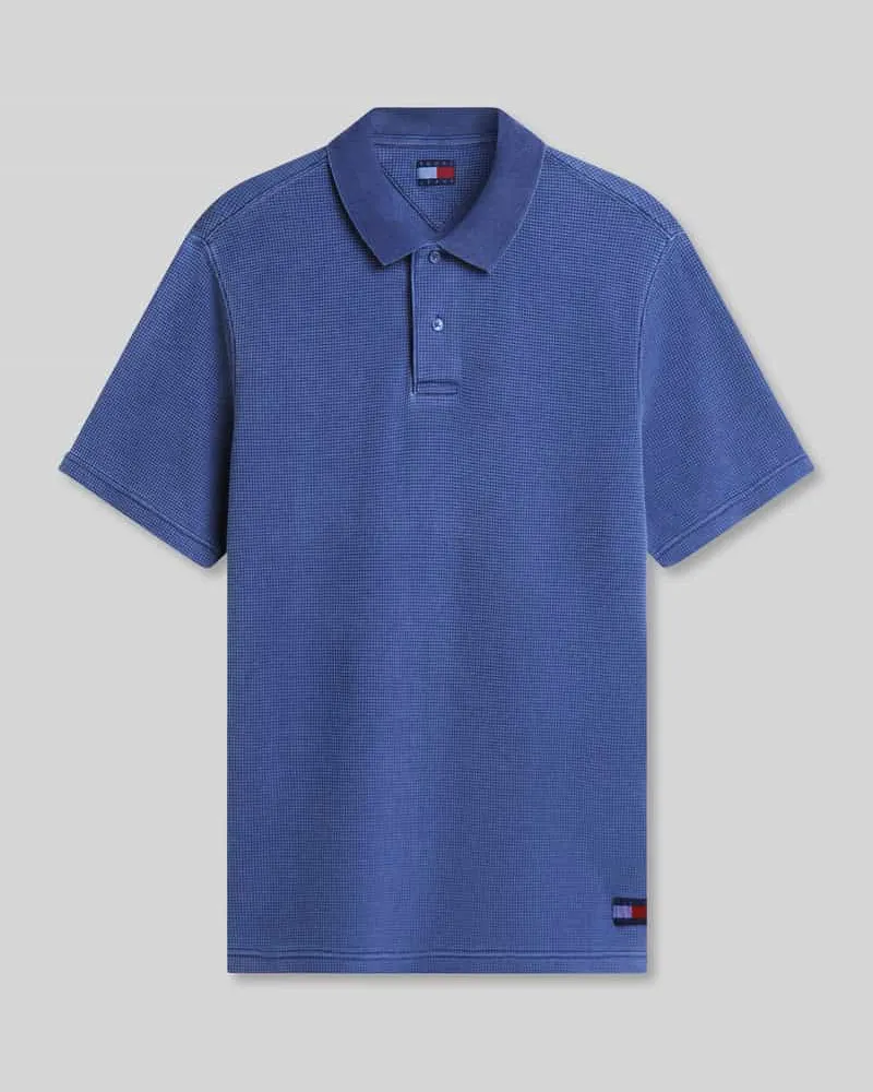 Tommy Hilfiger Relaxed Fit Poloshirt aus reiner Baumwolle Blau