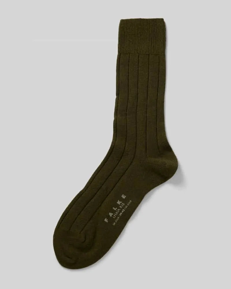 Falke Socken mit Kaschmir-Anteil Dunkelgruen