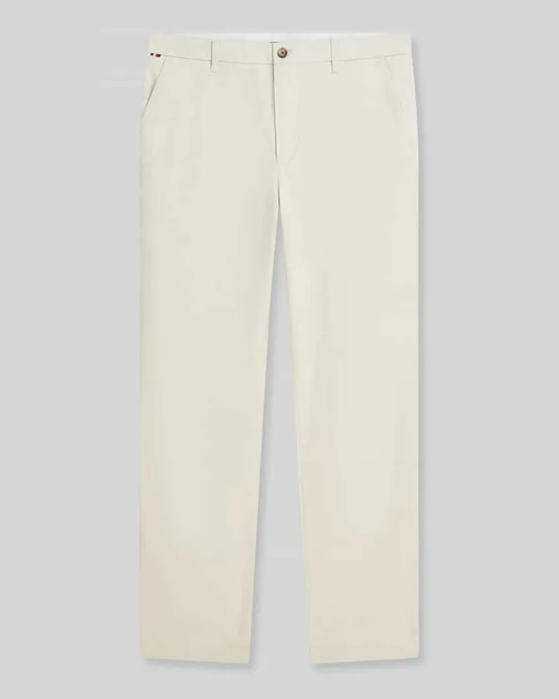Tommy Hilfiger Straight Fit Chino aus Baumwoll-Mix Modell 'DENTON Offwhite