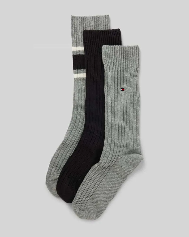 Tommy Hilfiger Socken in Ripp-Optik mit Geschenkbox im 3er-Pack 