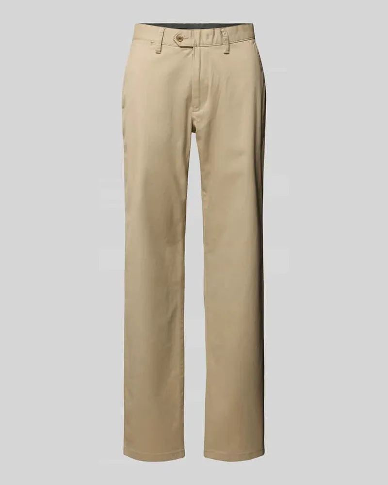 Christian Berg Chino mit französischen Eingrifftaschen Sand