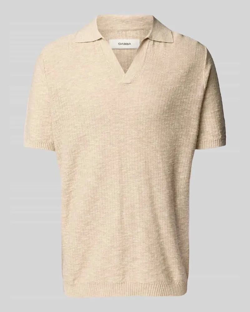 GABBA Poloshirt mit V-Ausschnitt 