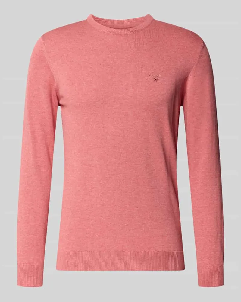 Barbour Regular Fit Strickpullover aus reiner Baumwolle Modell 'PIMA Pink