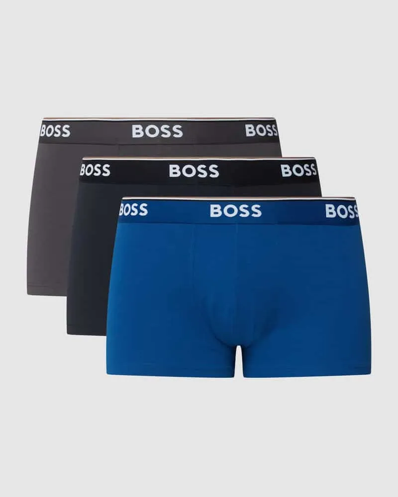 HUGO BOSS Trunks mit elastischem Logo-Bund im 3er-Pack 