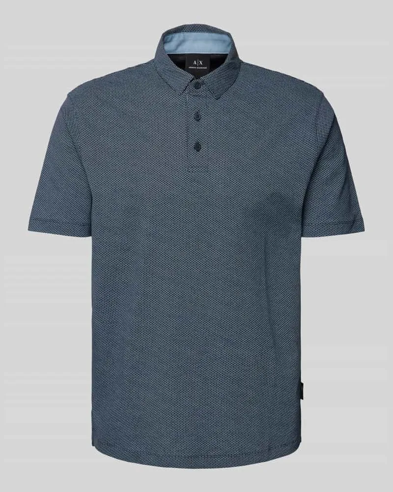Armani Exchange Poloshirt mit kurzer Knopfleiste 
