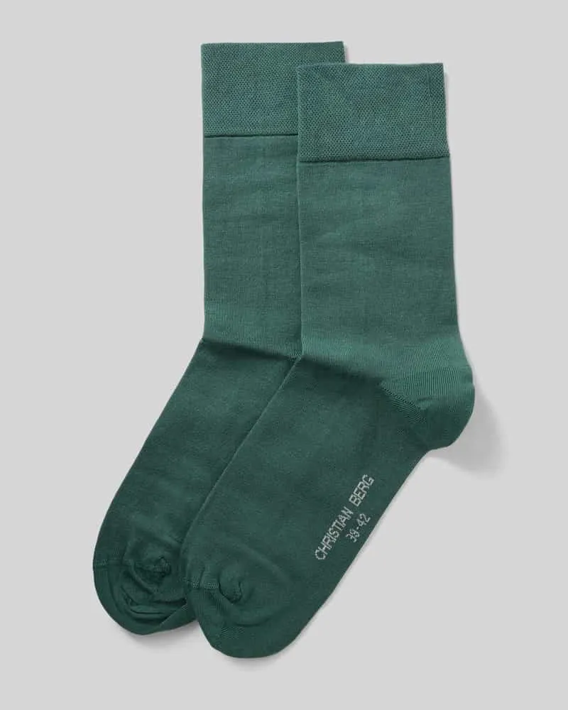 Christian Berg Socken aus Baumwoll-Mix Metallic