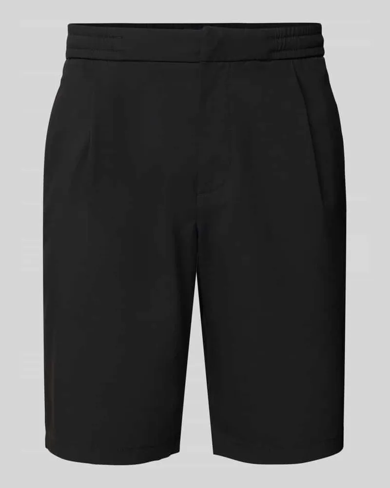 McNeal Regular Fit Bermudas mit Hakenverschluss Black