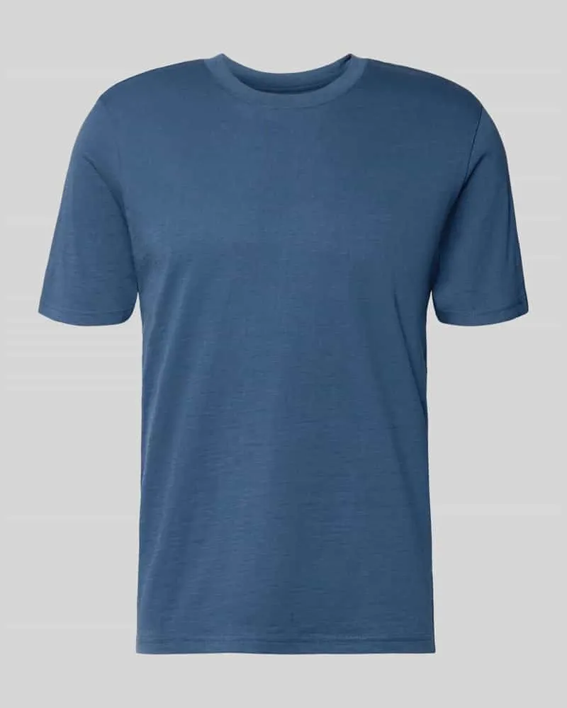 McNeal Regular Fit T-Shirt mit Rundhalsausschnitt Rauchblau