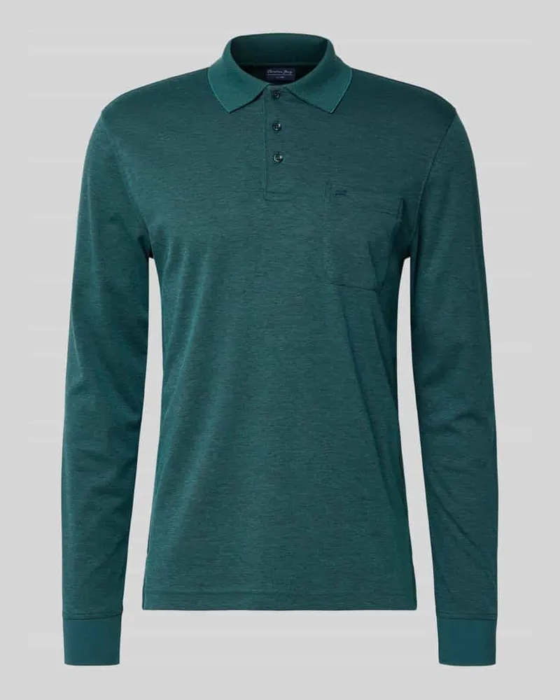 Christian Berg Regular Fit Poloshirt im langärmeligen Design 