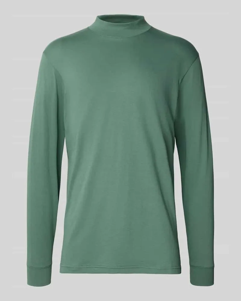 Ragman Longsleeve mit gerippten Abschlüssen Oliv