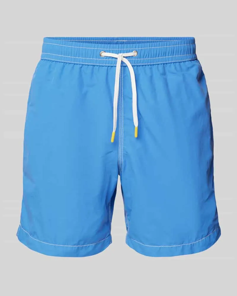Hartford Badehose mit kontrastiven Ziernähten Modell 'Uni Aqua