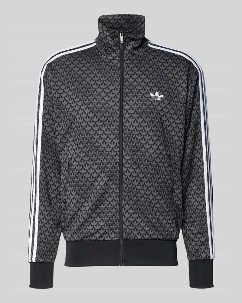adidas Sweatjacke mit Stehkragen Black
