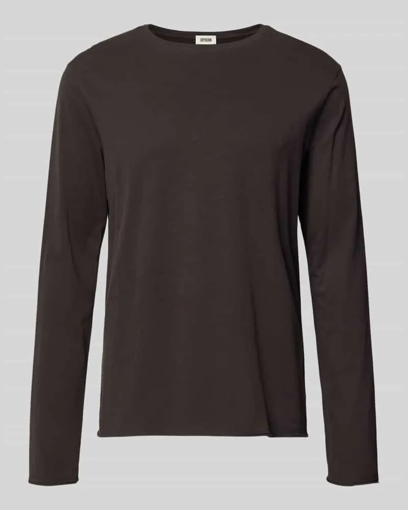 Drykorn Regular Fit Longsleeve aus reiner Baumwolle Modell 'Kendrick Dunkelbraun